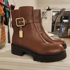 COACH Lacey Leather Bootie